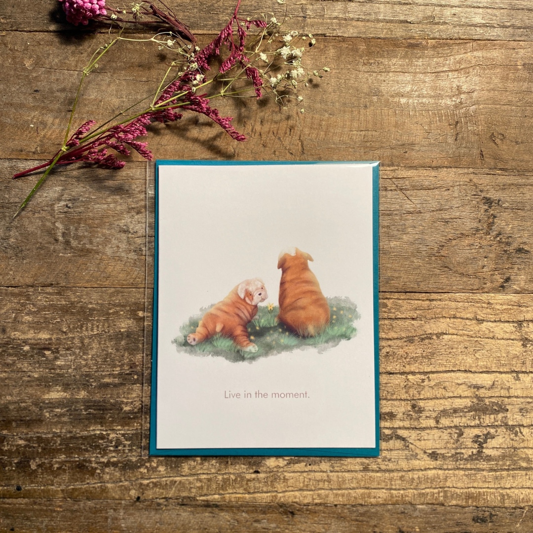 Dog Notecard - Scene #7: Bull Dogs
