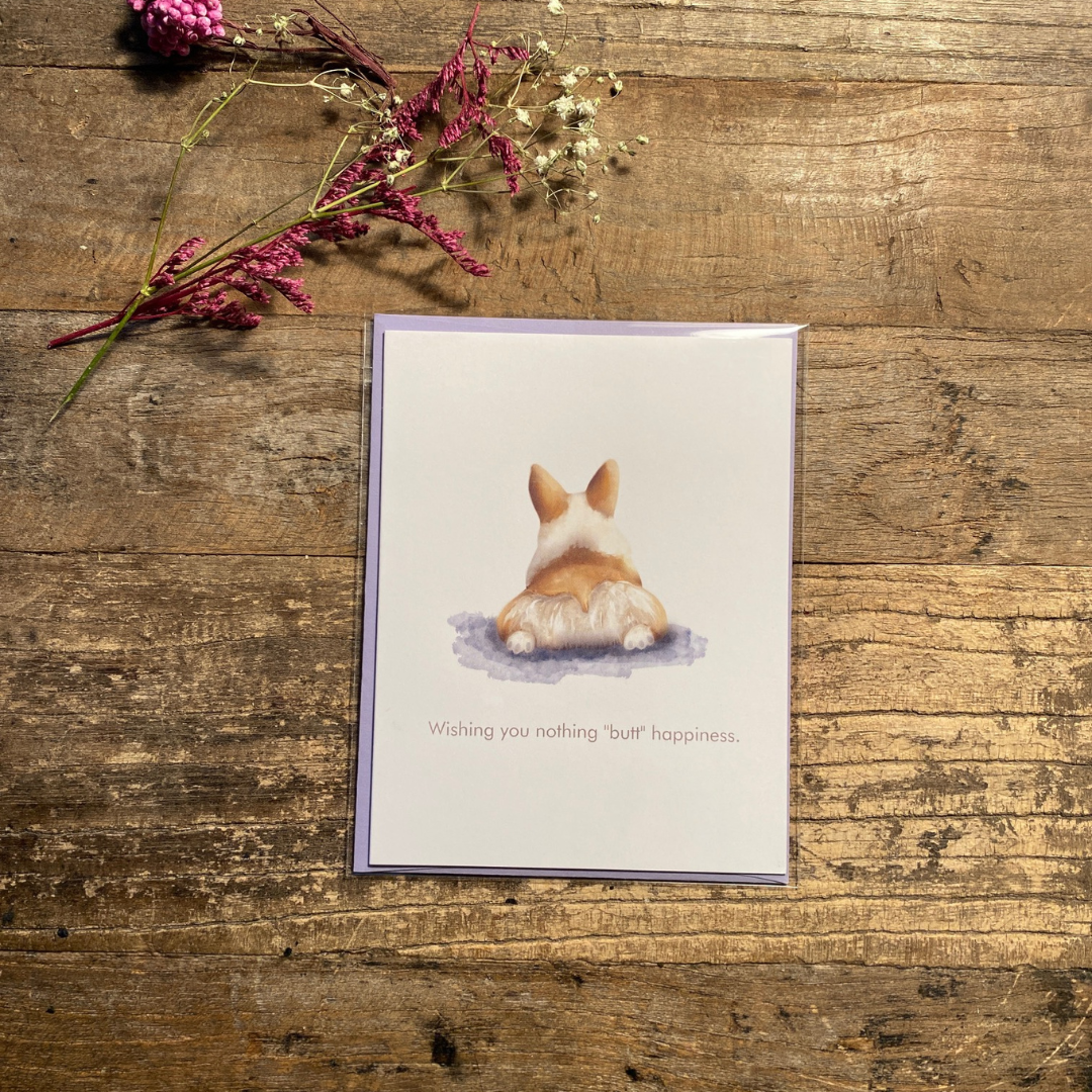 Dog Notecard - Scene #5: Corgi Butt