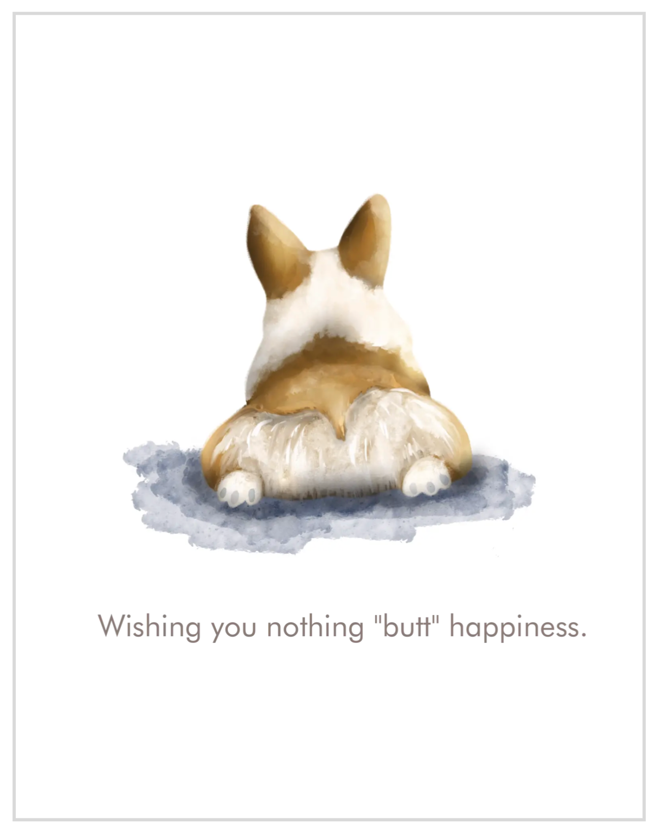 Dog Notecard - Scene #5: Corgi Butt
