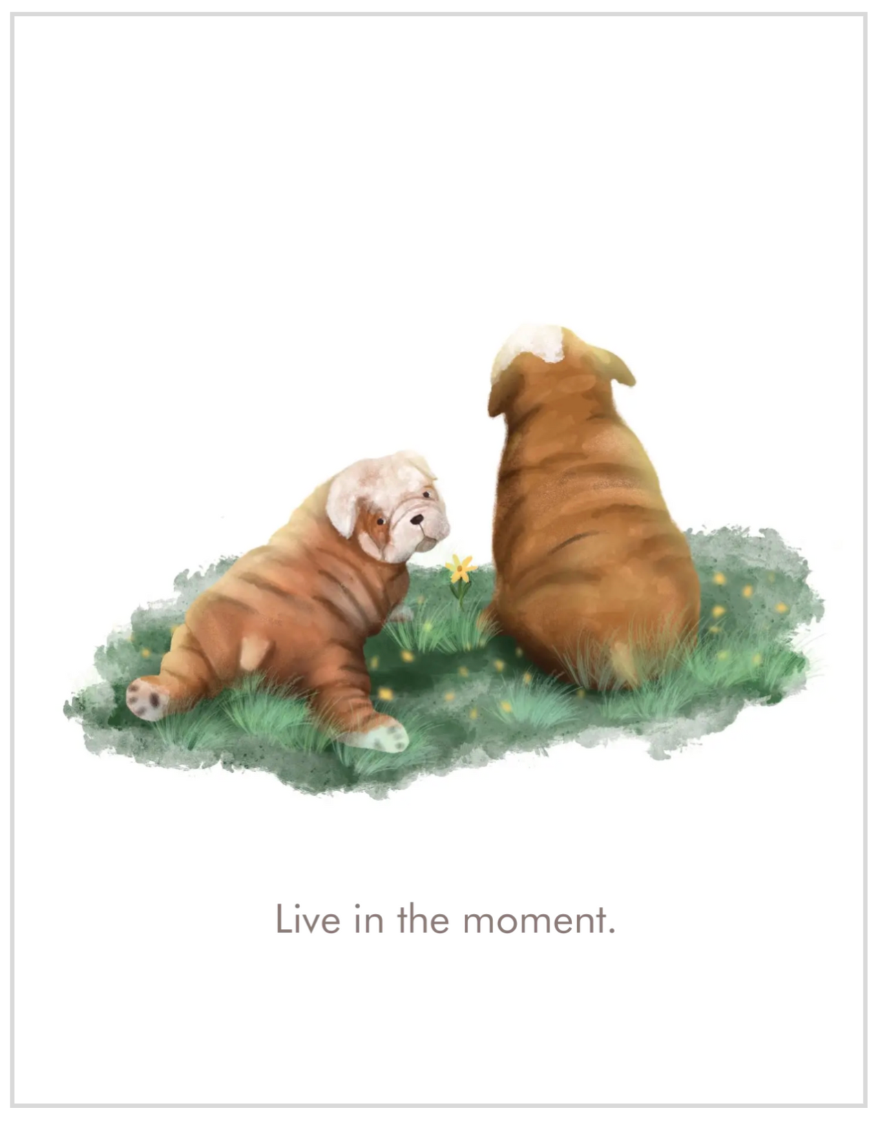 Dog Notecard - Scene #7: Bull Dogs