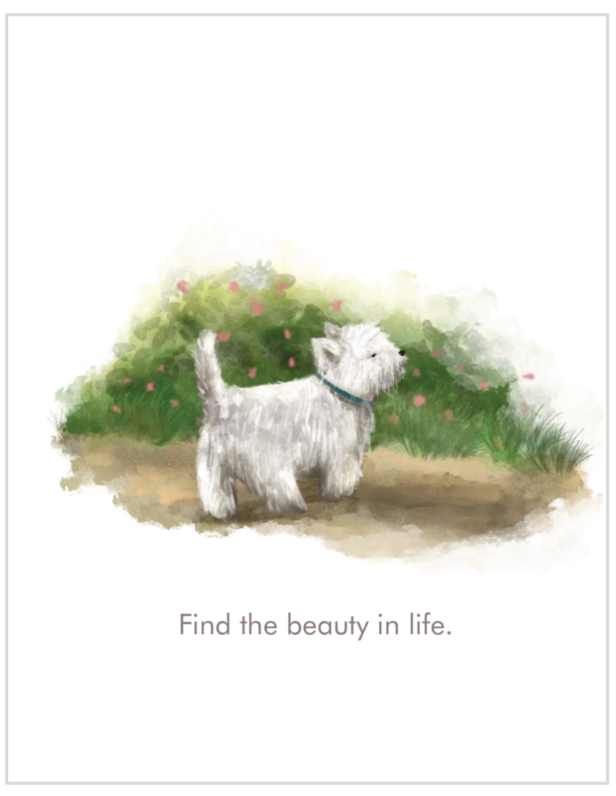 Dog Notecard - Scene #8: Westie