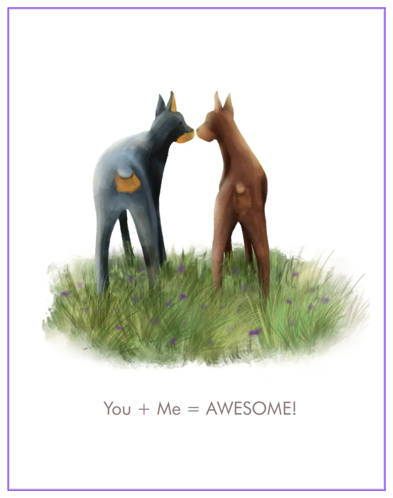 Doberman notecard