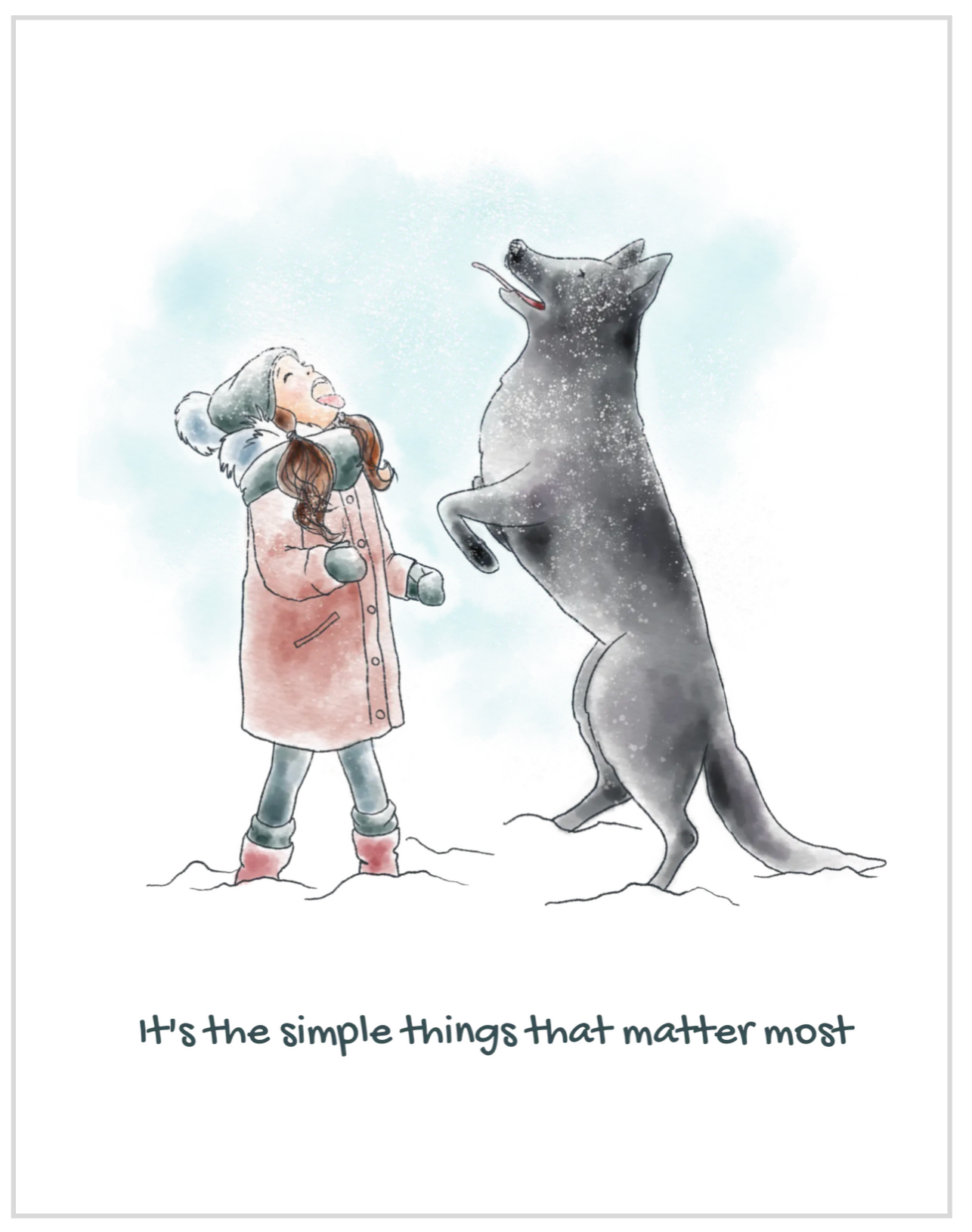 Dog Notecard - Scene #20: Simple Things