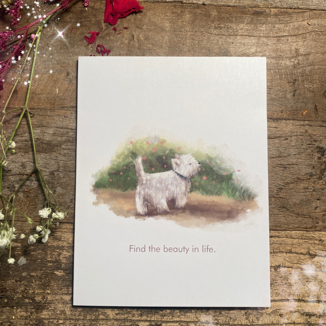 Dog Notecard - Scene #8: Westie