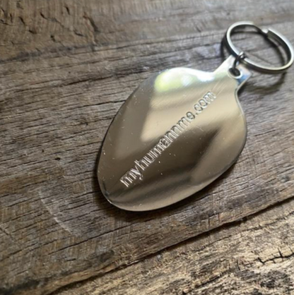 Hand and Paw Keychain (Shiny Silver Finish)